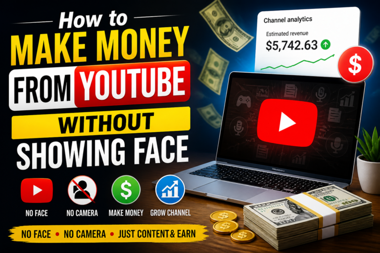 How to Make Money from YouTube Without Showing Face