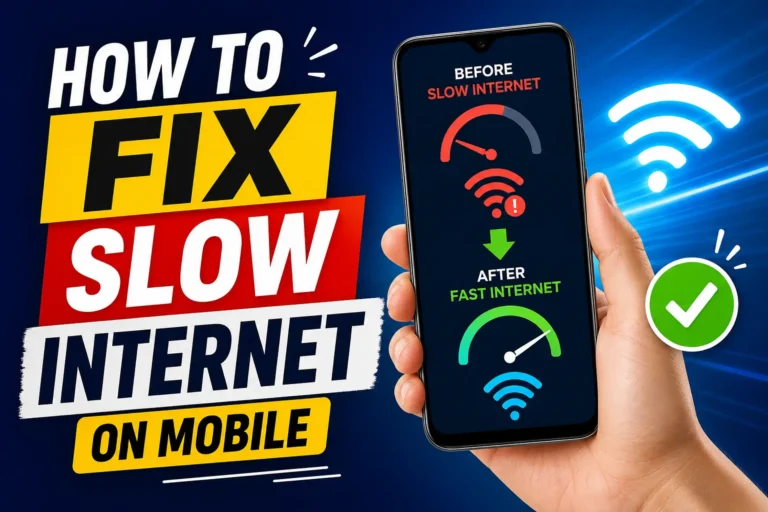How to Fix Slow Internet on Mobile